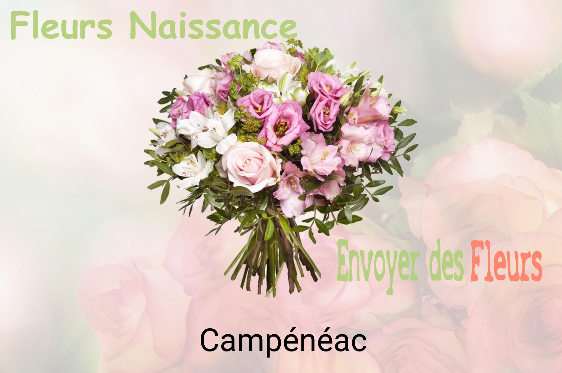 Bouquet de fleurs de naissance livré à Campénéac